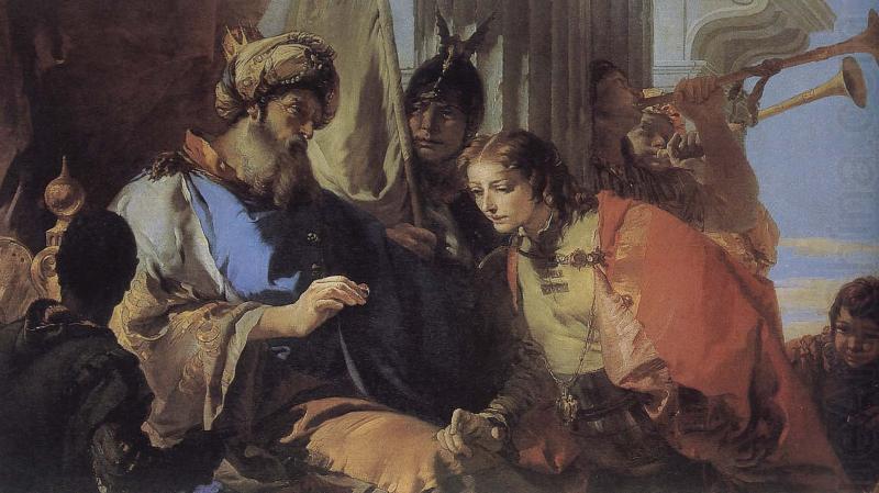 Joseph received the hand of Pharaoh, Central, Giovanni Battista Tiepolo